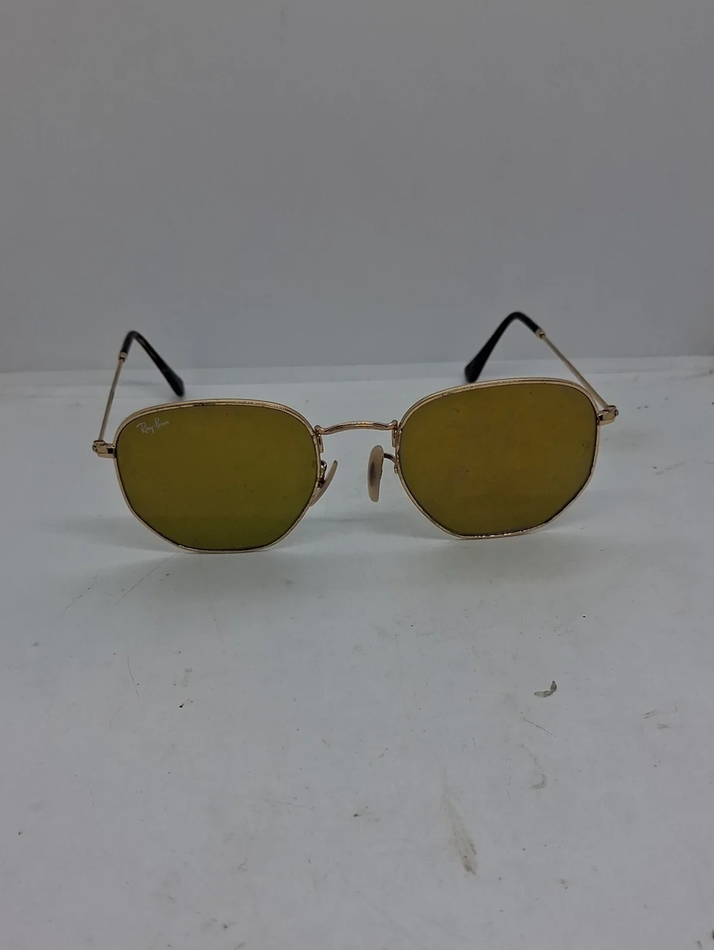 Rayban RB3548 Gold Metal Sunglasses Unisex